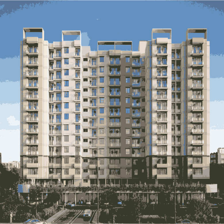 Vishwabharti Residency Front View