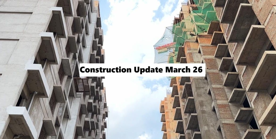 construction update of sanskruti Developers podium view