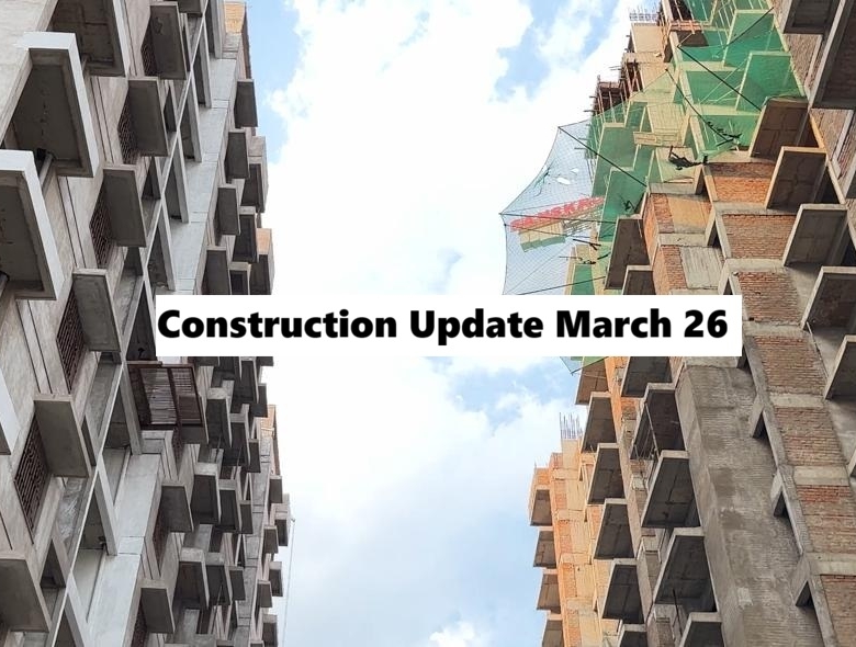 construction update of sanskruti Developers podium view