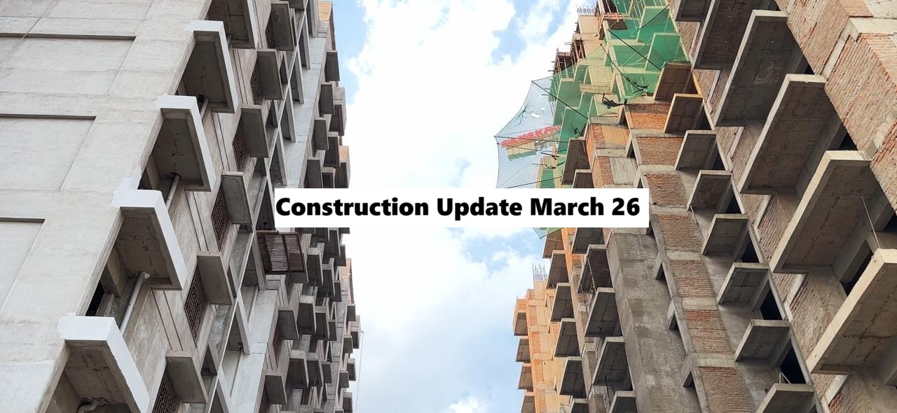 construction update of sanskruti Developers podium view